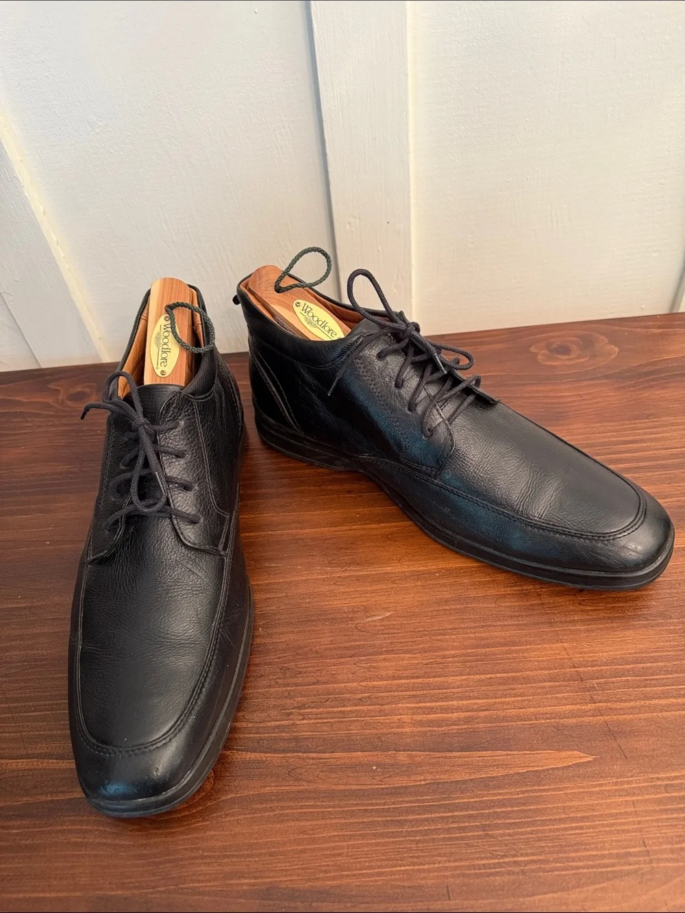 Belvedere Tribune Black Leather Comfort Ankle Boots Men’s 10 D Made in Brazil